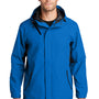 Port Authority Mens Cascade Waterproof Full Zip Hooded Jacket - Imperial Blue/Black