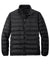 Port Authority J323 Mens Wind & Water Resistant Full Zip Down Jacket Black Flat Front