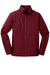 Port Authority J324 Mens Welded Wind & Water Resistant Full Zip Jacket Garnet Red Flat Front