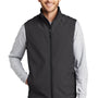 Port Authority Mens Core Wind & Water Resistant Full Zip Vest - Heather Charcoal Black