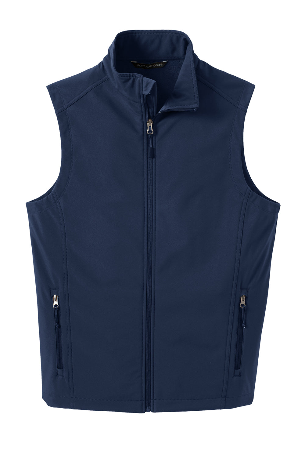 Port Authority J325 Mens Core Wind & Water Resistant Full Zip Vest Dress Navy Blue Flat Front