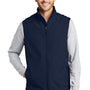 Port Authority Mens Core Wind & Water Resistant Full Zip Vest - Dress Navy Blue