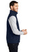 Port Authority J325 Mens Core Wind & Water Resistant Full Zip Vest Dress Navy Blue Model Side