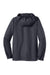 Port Authority J327 Mens Charger Wind & Water Resistant Full Zip Hooded Jacket Battleship Grey Flat Back