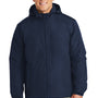 Port Authority Mens Charger Wind & Water Resistant Full Zip Hooded Jacket - True Navy Blue