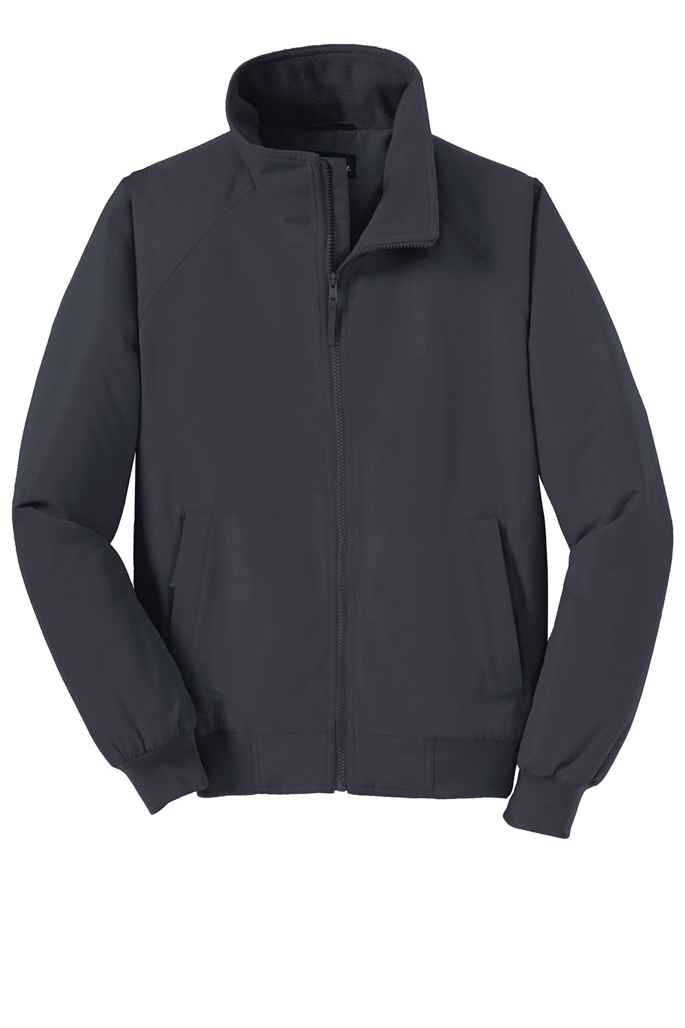 Port Authority J328/TLJ328 Mens Charger Wind & Water Resistant Full Zip Jacket Battleship Grey Flat Front