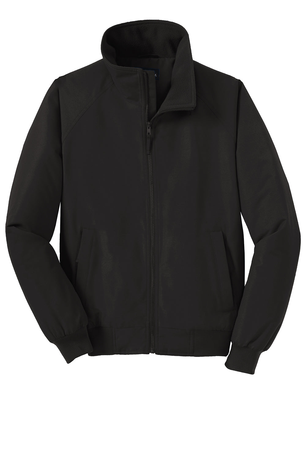 Port Authority J328/TLJ328 Mens Charger Wind & Water Resistant Full Zip Jacket True Black Flat Front