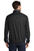 Port Authority J330 Mens Core Wind & Water Resistant Full Zip Jacket Black/Battleship Grey Model Back