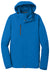 Port Authority J331 Mens All Conditions Waterproof Full Zip Hooded Jacket Direct Blue Flat Front