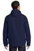 Port Authority J331 Mens All Conditions Waterproof Full Zip Hooded Jacket True Navy Blue Model Back