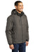 Port Authority J332 Mens Vortex 3-in-1 Waterproof Full Zip Hooded Jacket Deep Smoke Grey/Charcoal Grey Model 3q