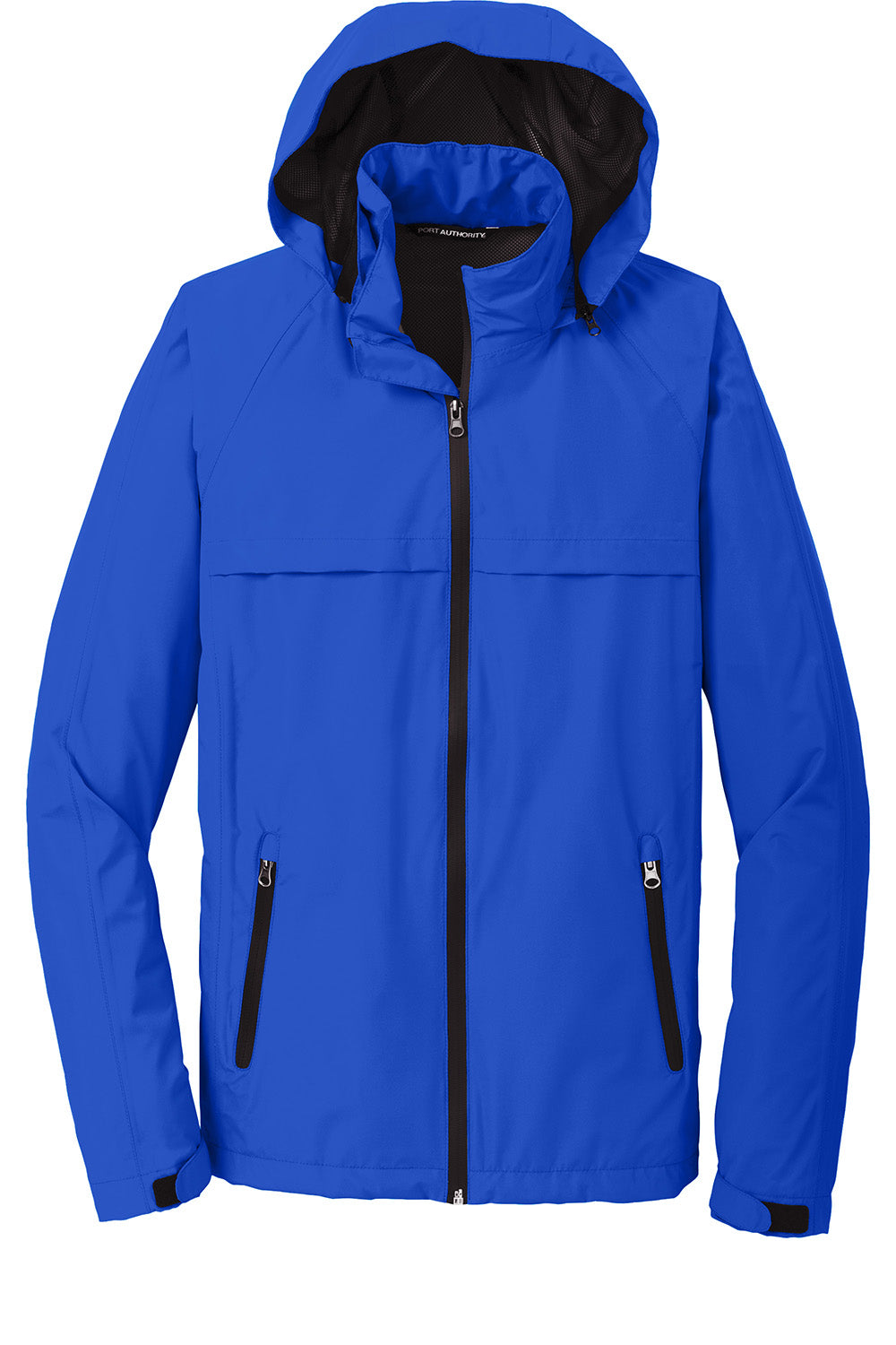 Port Authority J333 Mens Torrent Waterproof Full Zip Hooded Jacket True Royal Blue Flat Front