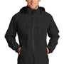 Port Authority Mens Torrent Waterproof Full Zip Hooded Jacket - Black