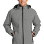 Port Authority Mens Torrent Waterproof Full Zip Hooded Jacket - Heather Dark Grey