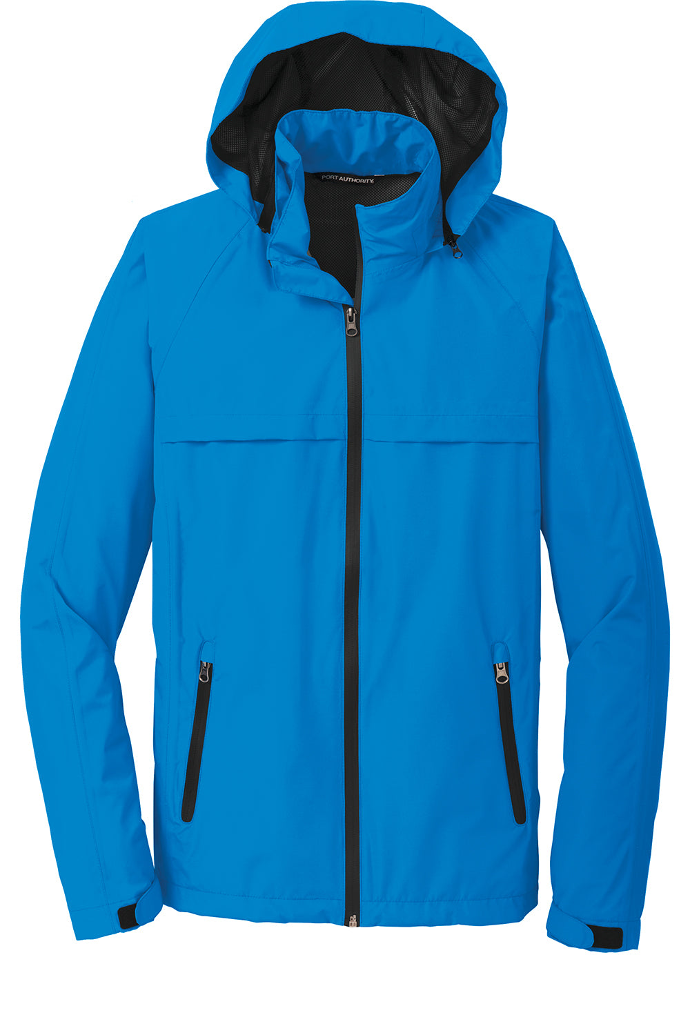 Port Authority J333 Mens Torrent Waterproof Full Zip Hooded Jacket Direct Blue Flat Front