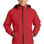 Port Authority Mens Torrent Waterproof Full Zip Hooded Jacket - Engine Red