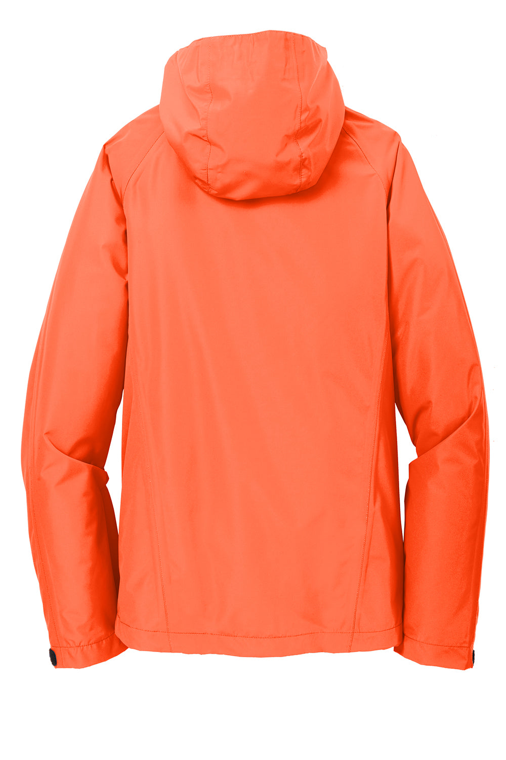 Port Authority J333 Mens Torrent Waterproof Full Zip Hooded Jacket Orange Crush Flat Back