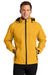 Port Authority J333 Mens Torrent Waterproof Full Zip Hooded Jacket Slicker Yellow Model Front