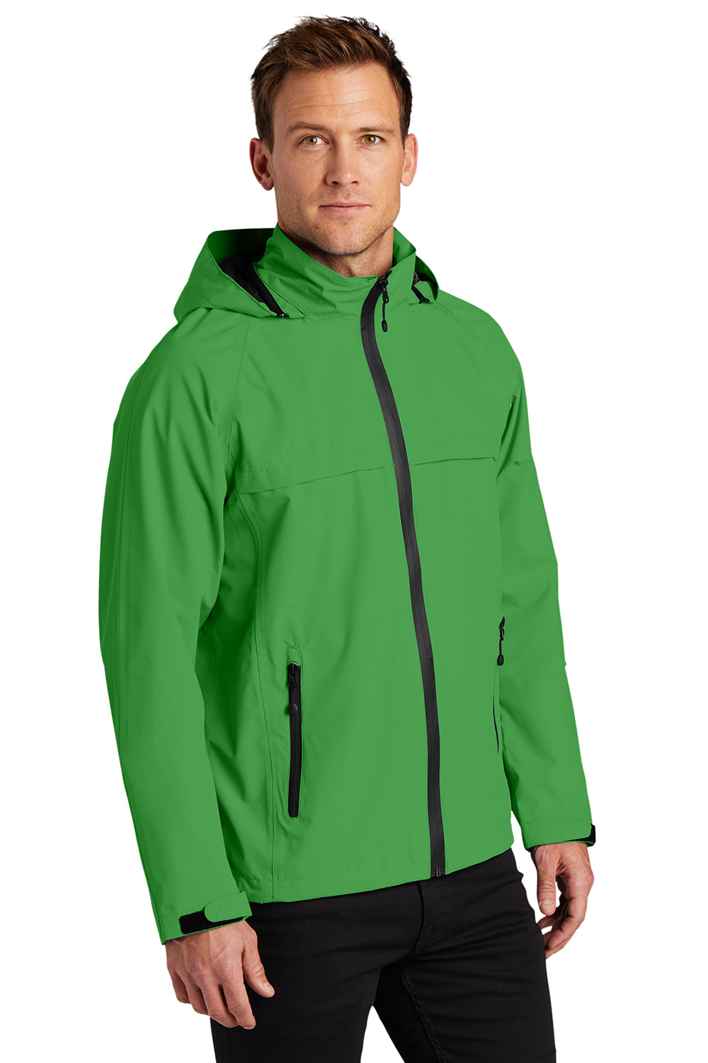 Port Authority J333 Mens Torrent Waterproof Full Zip Hooded Jacket Vine Green Model 3q