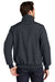 Port Authority J337 Mens Bomber Wind & Water Resistant Full Zip Jacket Battleship Grey Model Back