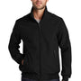 Port Authority Mens Bomber Wind & Water Resistant Full Zip Jacket - Black