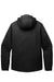 Port Authority J338 Mens Merge 3-in-1 Wind & Water Full Zip Hooded Jacket Deep Black Flat Back