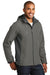 Port Authority J338 Mens Merge 3-in-1 Wind & Water Full Zip Hooded Jacket Rogue Grey/Steel Grey Model 3q