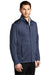 Port Authority J339 Mens Stream Wind & Water Resistant Full Zip Jacket Heather Dress Blue Navy Model 3q