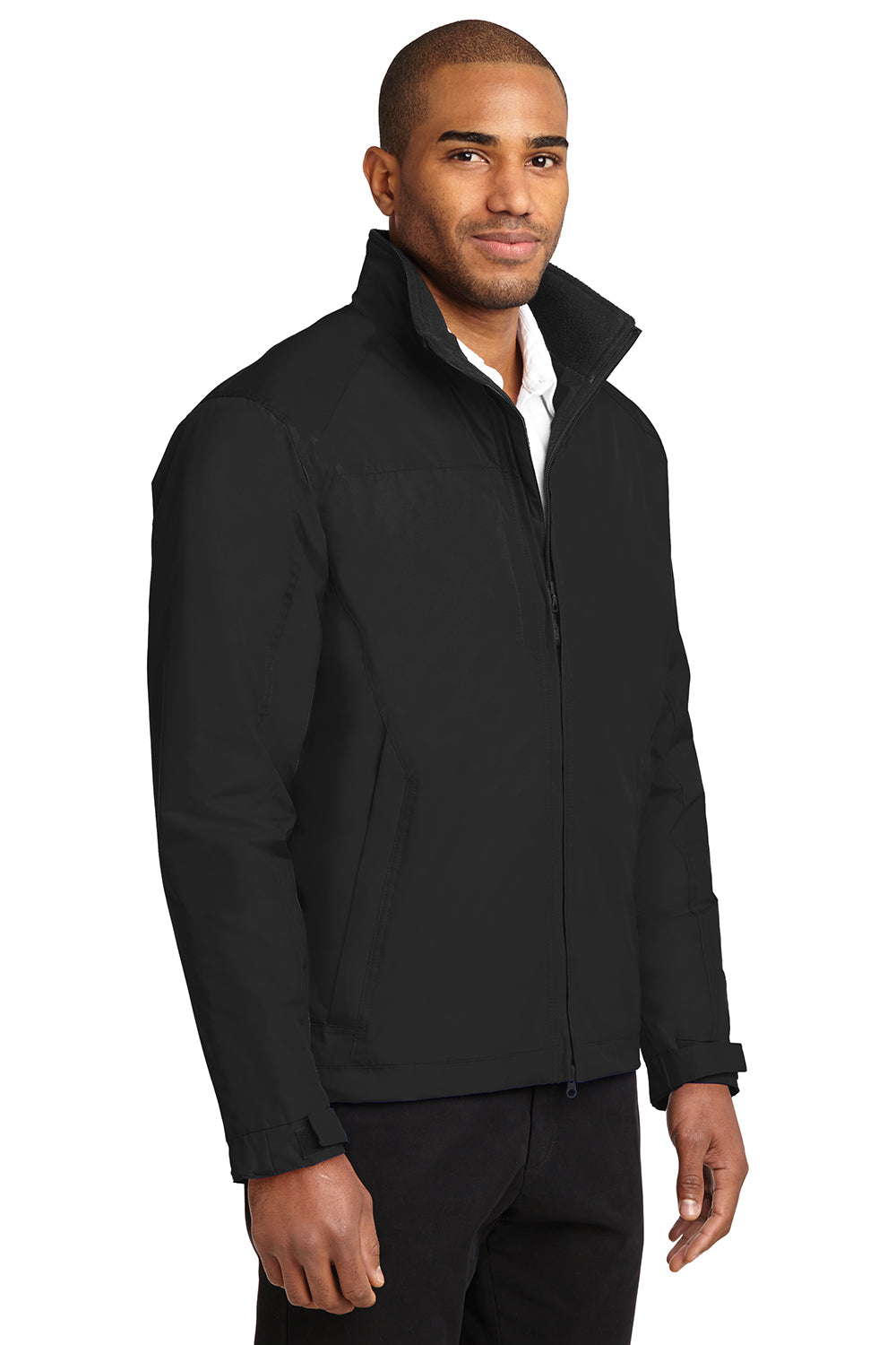 Port Authority J354 Mens Challenger II Wind & Water Resistant Full Zip Jacket Black Model 3q