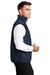 Port Authority J355 Mens Challenger Wind & Water Resistant Full Zip Vest Navy Blue Model Side