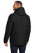 Port Authority J362 Mens Venture Windproof & Waterproof Insulated Full Zip Hooded Jacket Deep Black Model Back