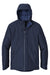 Port Authority J362 Mens Venture Windproof & Waterproof Insulated Full Zip Hooded Jacket Dress Navy Blue Flat Front