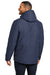 Port Authority J362 Mens Venture Windproof & Waterproof Insulated Full Zip Hooded Jacket Dress Navy Blue Model Back