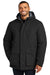 Port Authority J363 Mens Latitude Windproof & Waterproof Full Zip Hooded Parka Deep Black Model Front