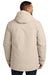 Port Authority J363 Mens Latitude Windproof & Waterproof Full Zip Hooded Parka Sahara Model Back