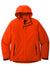 Port Authority J405 Mens Tech Windproof & Waterproof Full Zip Hooded Jacket Fire Orange Flat Front