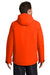 Port Authority J405 Mens Tech Windproof & Waterproof Full Zip Hooded Jacket Fire Orange Model Back