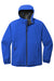 Port Authority J407 Mens Essential Waterproof Full Zip Hooded Rain Jacket True Royal Blue Flat Front