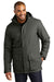 Port Authority J599 Mens Excursion Water Resistant Full Zip Hooded Parka Storm Grey Model Front