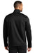 Port Authority J617 Mens Flexshell Full Zip Jacket Deep Black Model Back