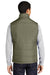 Port Authority J709 Mens Wind & Water Resistant Full Zip Puffy Vest Olive Green Model Back