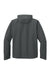 Port Authority J714 Mens C-FREE Full Zip Hooded Rain Jacket Steel Grey Flat Back