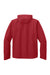 Port Authority J714 Mens C-FREE Full Zip Hooded Rain Jacket Rich Red Flat Back