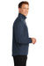 Port Authority J716 Mens Active Wind & Water Resistant 1/4 Zip Jacket Dress Navy Blue Model Side