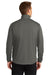 Port Authority J716 Mens Active Wind & Water Resistant 1/4 Zip Jacket Steel Grey Model Back