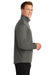 Port Authority J716 Mens Active Wind & Water Resistant 1/4 Zip Jacket Steel Grey Model Side