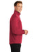 Port Authority J716 Mens Active Wind & Water Resistant 1/4 Zip Jacket Rich Red Model Side