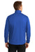 Port Authority J716 Mens Active Wind & Water Resistant 1/4 Zip Jacket True Royal Blue Model Back