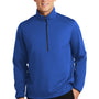 Port Authority Mens Active Wind & Water Resistant 1/4 Zip Jacket - True Royal Blue - Closeout