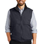 Port Authority Mens Charger Reversible Wind & Water Resistant Full Zip Vest - Battleship Grey